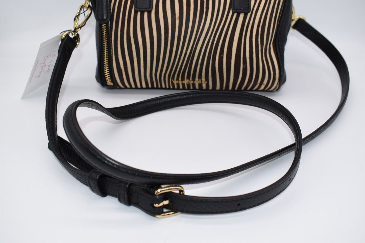 Vera Bradley "Uptown Stripes" Mini Marlo Satchel Bag