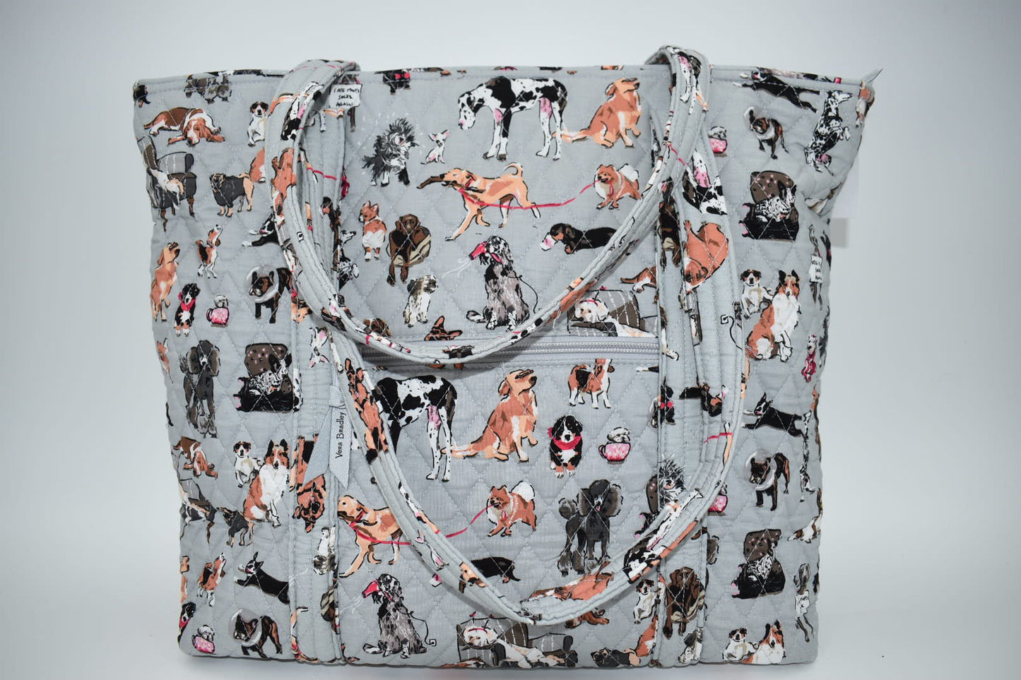 Vera Bradley Large Vera Tote Bag in "Dog Show" Pattern