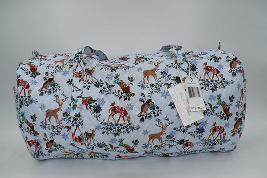 Vera Bradley Large Traveler Duffel Bag in "Merry Mischief" Pattern