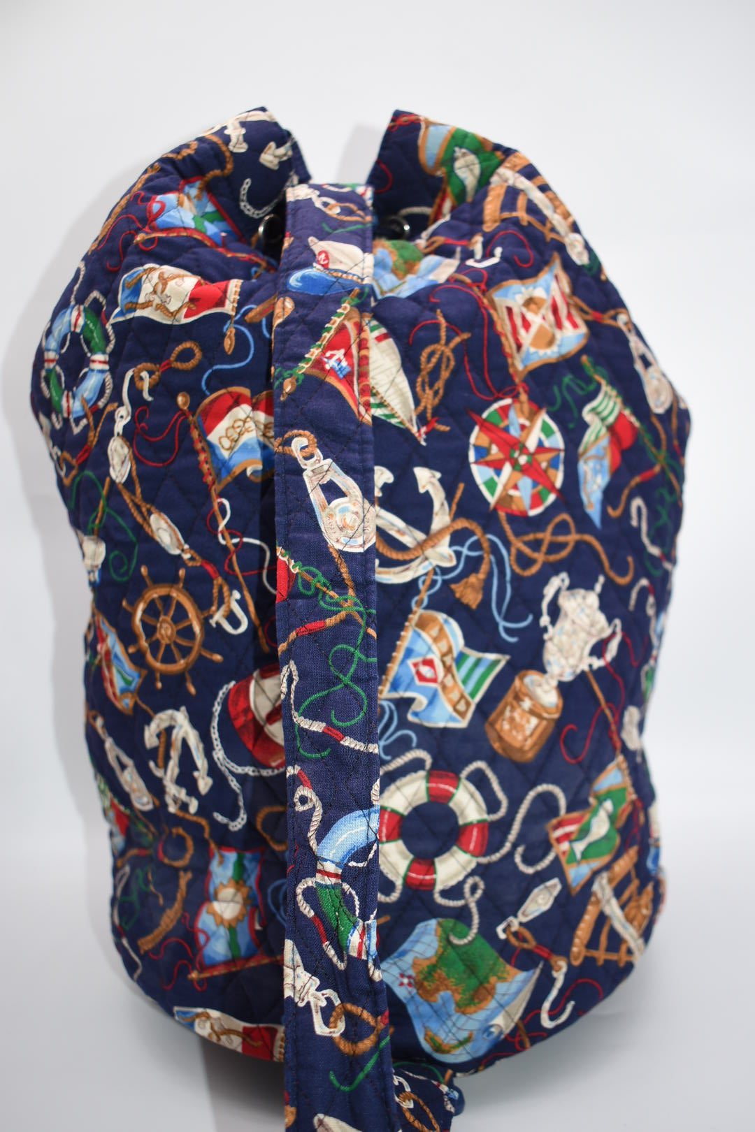 Vintage Vera Bradley Large Sling Bag in "Regatta 1994" Pattern