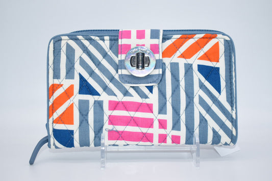 Vera Bradley "Geo Medallions" Turnlock Wallet