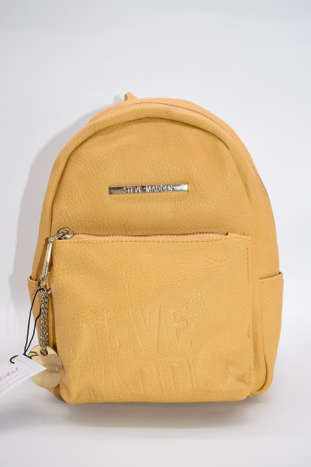 Steve Madden Bailey Backpack in Mustard Yellow