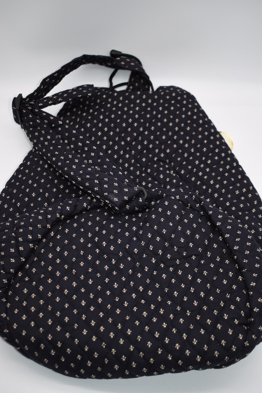 Vintage Vera Bradley Large Sling Bag in "Black - 1990" Pattern