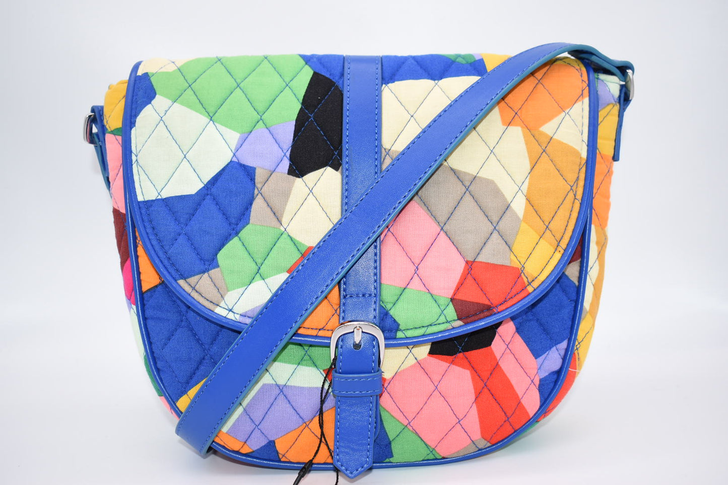 Vera Bradley Slim Saddle Bag in "Pop Art" Pattern