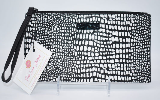 Vera Bradley "Midnight Snakeskin" Slim Zip Wristlet