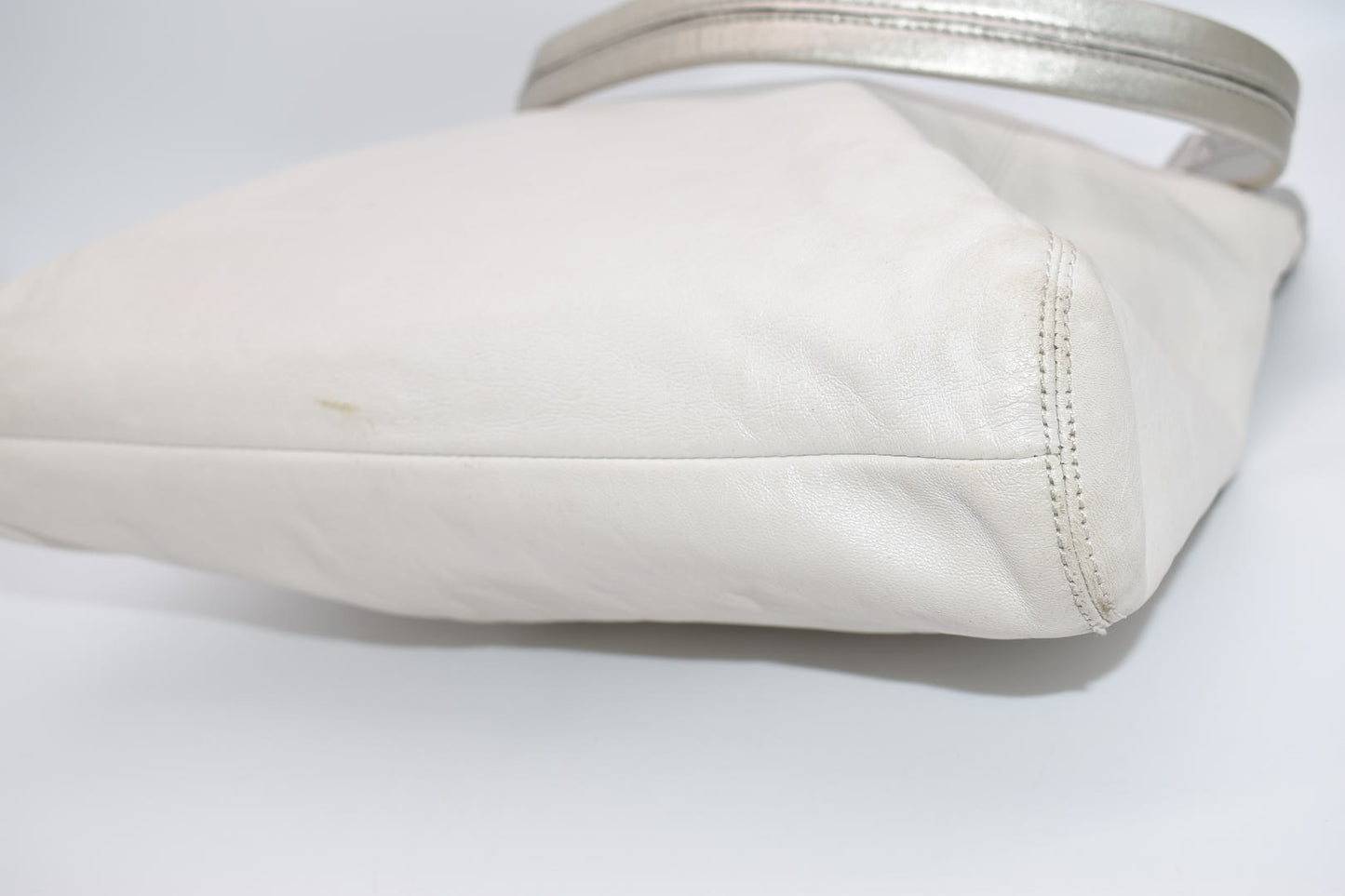 COACH Ashley F17605 Shoulder Bag in "White & Silver"