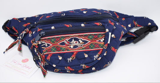 Vintage Vera Bradley Fanny Pack/Belt Bag in "Golf-Navy 1995"