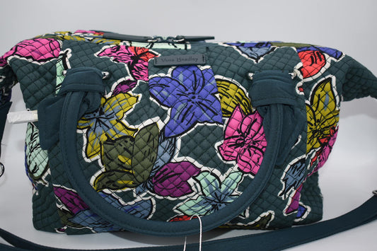 Vera Bradley Hadley Satchel Bag in "Falling Flowers" Pattern