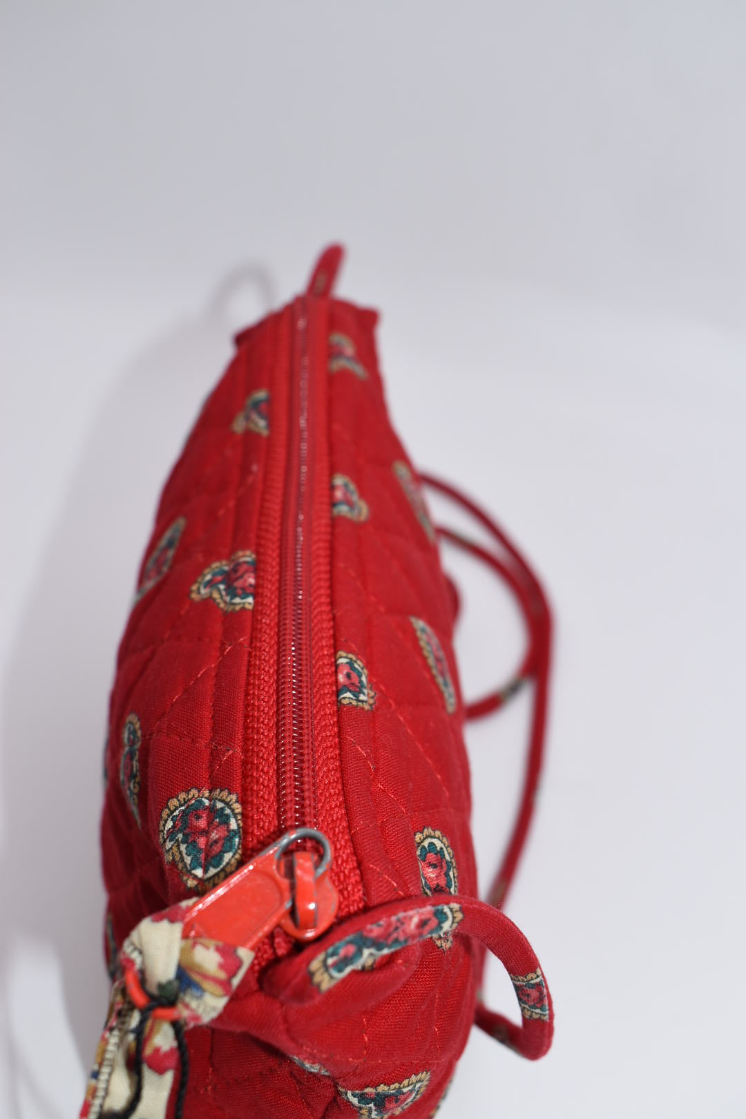 Vintage Vera Bradley Small Crossbody Bag in "Apple Red - 1991" Pattern