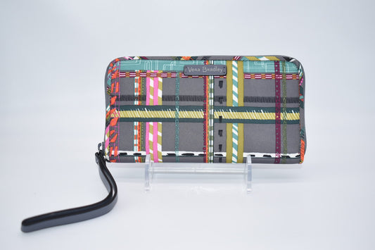 Vera Bradley Midtown RFID Wristlet in "City Plaid" Pattern